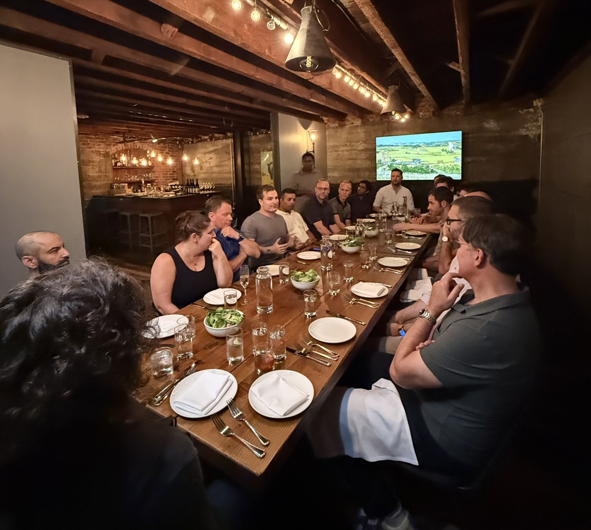 Intimate founder dinner at Staple & Fancy